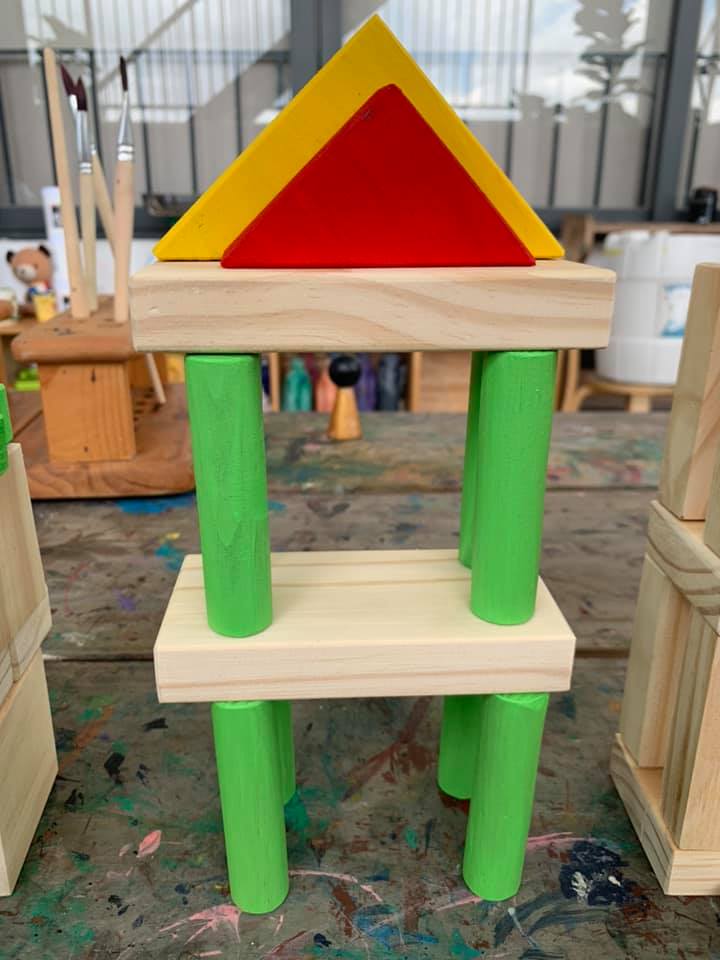 Bộ xếp hình gỗ màu sắc (53 chi tiết) - Hình ảnh 2