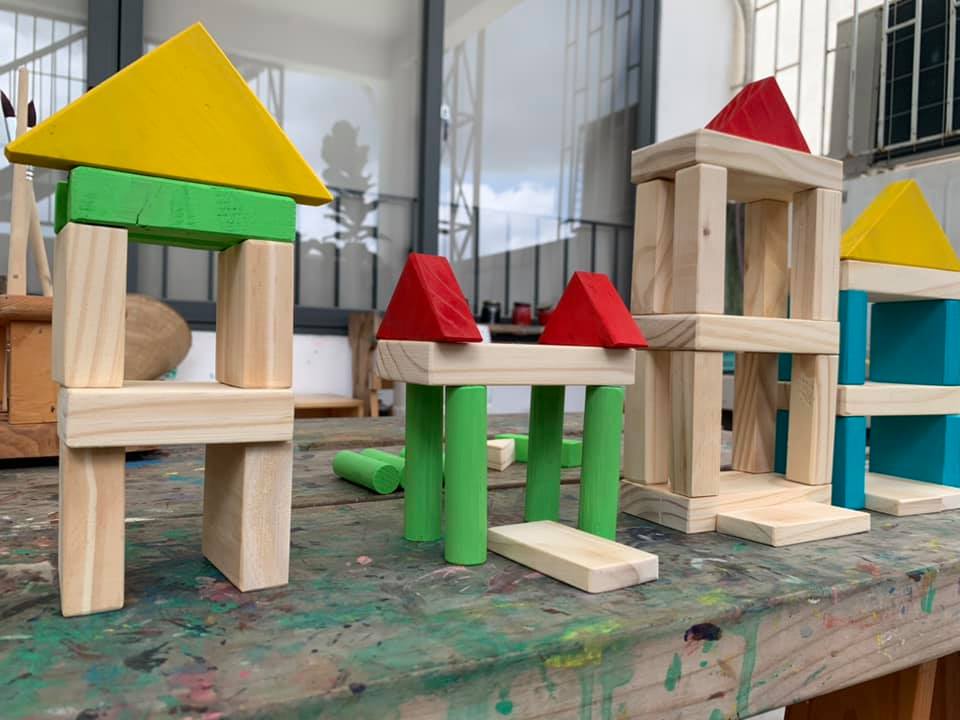 Bộ xếp hình gỗ màu sắc (53 chi tiết) - Hình ảnh 4