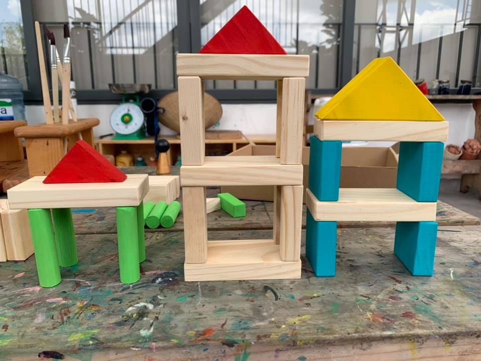 Bộ xếp hình gỗ màu sắc (53 chi tiết) - Hình ảnh 5