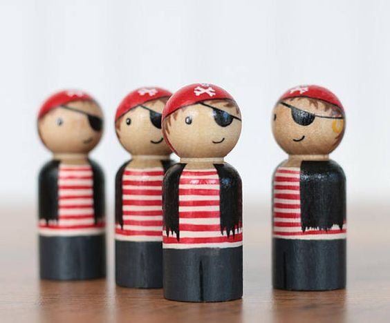 Búp bê gỗ Peg doll - Hình ảnh 3