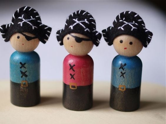 Búp bê gỗ Peg doll - Hình ảnh 4