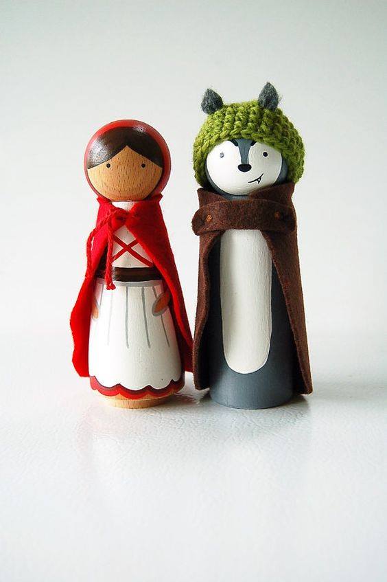 Búp bê gỗ Peg doll - Hình ảnh 5