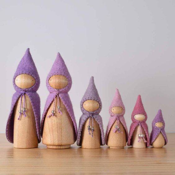 Búp bê gỗ Peg doll - Hình ảnh 6