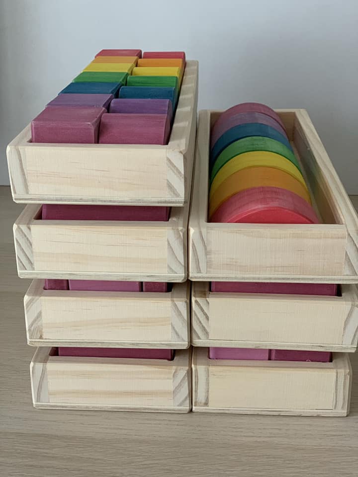 Khối lăng trụ mini (14 khối/khay) - Hình ảnh 3