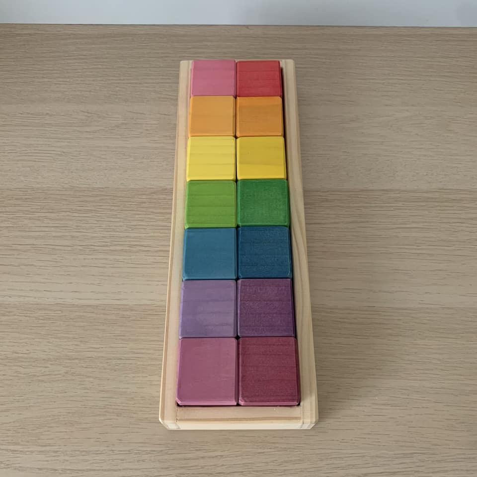 Khối lăng trụ mini (14 khối/khay) - Hình ảnh 2