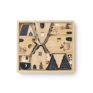 Khối gỗ vẽ lắp ráp (vẽ tay)