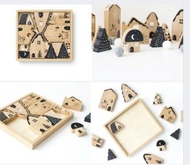 Khối gỗ vẽ lắp ráp (vẽ tay) - Hình ảnh 3