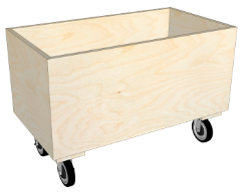 Thùng đựng đồ chơi xếp gỗ