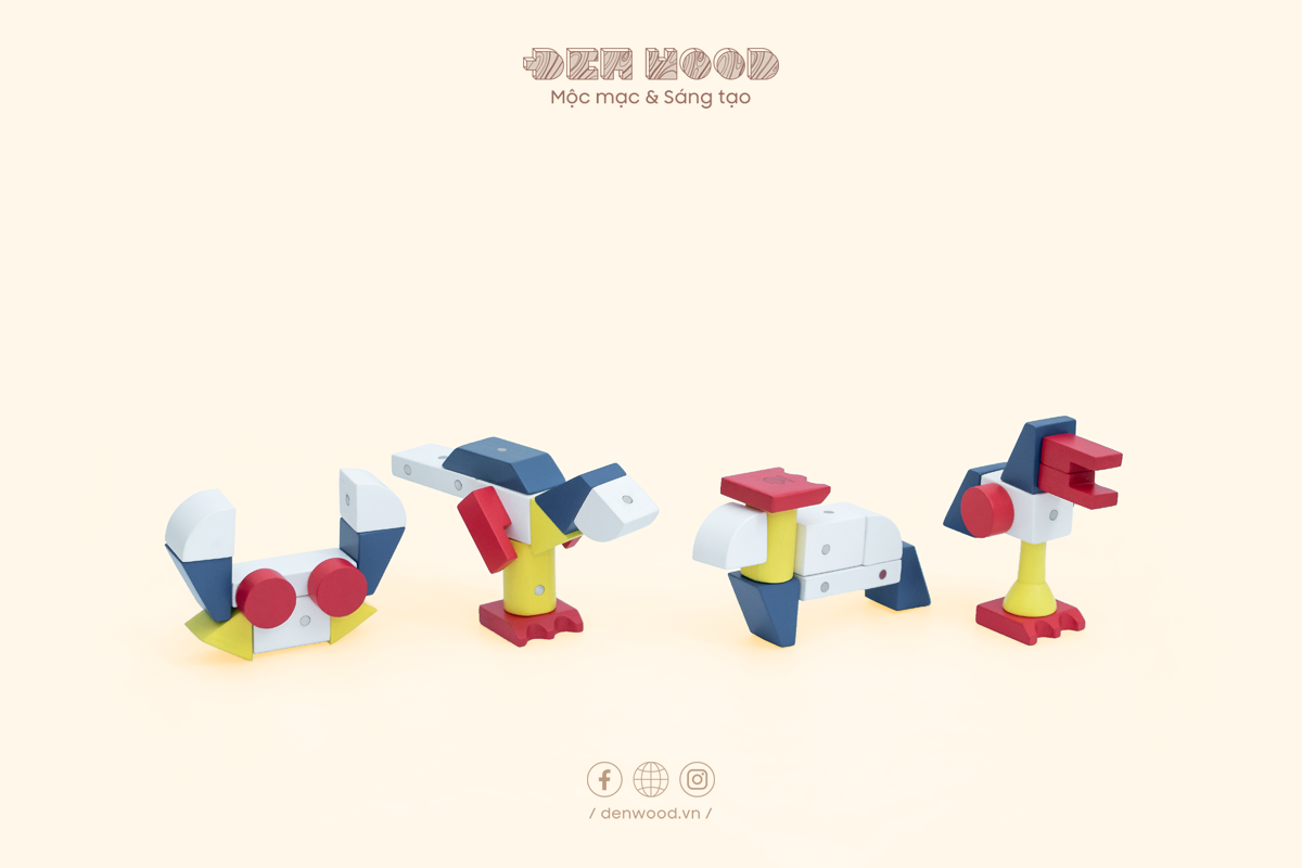 Gỗ nam châm biến hình - Thú biến hình